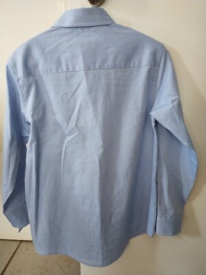 Tommy Hilfiger Boys Button up Oxford Dress Shirt Size 10 in Blue