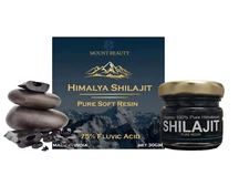 Pure 100% Himalayan Shilajit, Soft Resin, Organic, Extremely Potent, Fulvic Acid