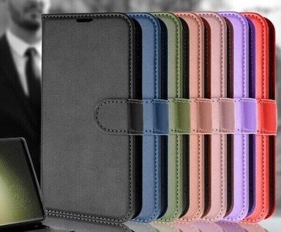 Für Samsung Galaxy S25 S24 S23 S22 Ultra Wallet Case Schwarz Leder Handy Hülle