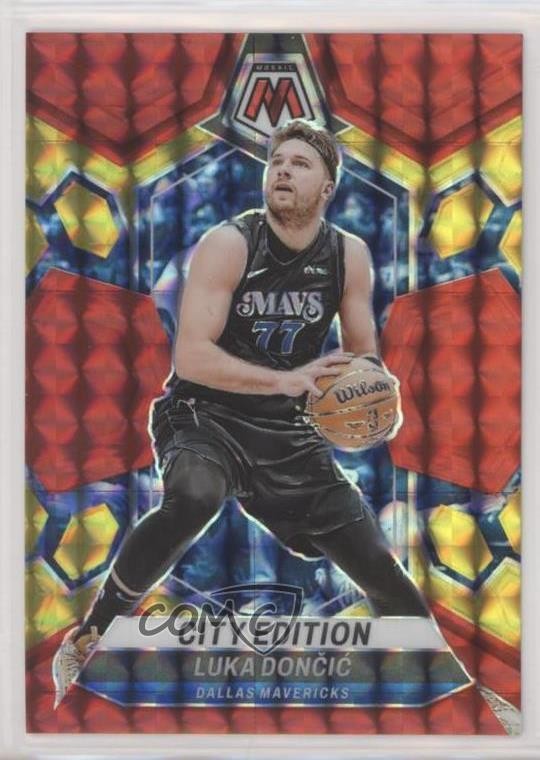 2023 Mosaic City Edition Choice Red & Yellow Fusion Prizm 56/75 Luka Doncic 1jk9