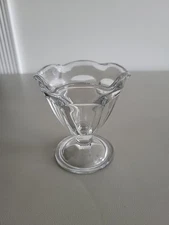 Anchor Hocking Glass Pedestal Ice Cream Cup Fluted Sides MCM- Replacement