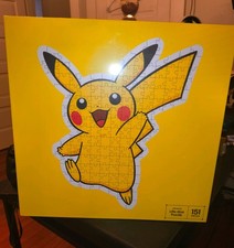 Pok mon Pikachu Life-Size Jigsaw Puzzle 151 Pieces Yellow Box Cardboard