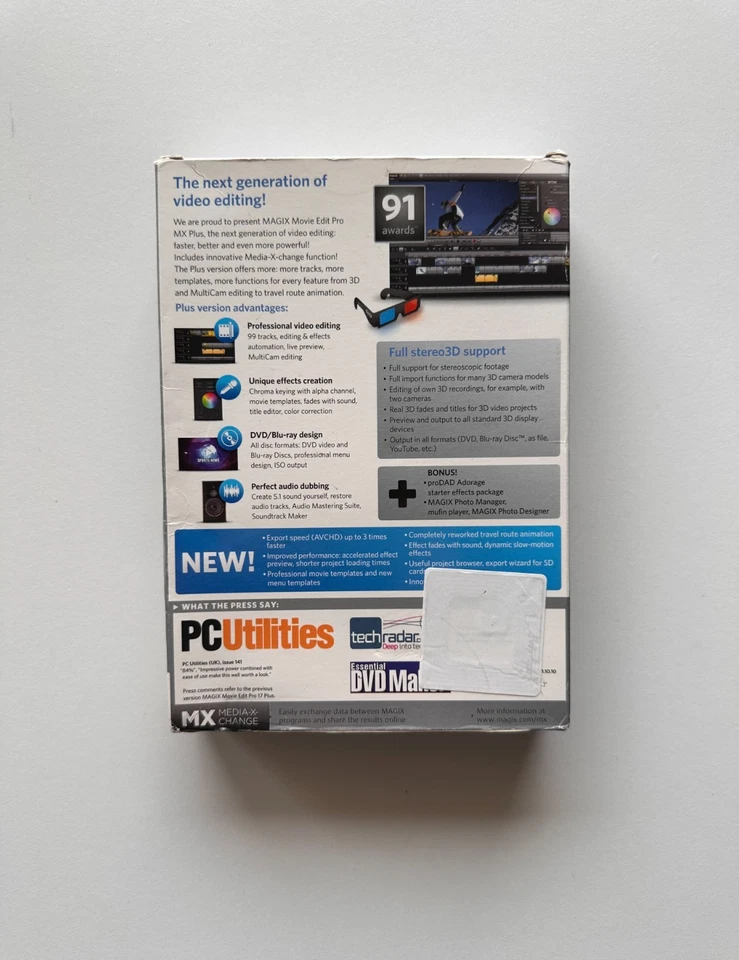 MAGIX Movie Edit Pro MX Plus Video Editing Software CD NEW UNUSED CD AND CODE - Image 3 of 4