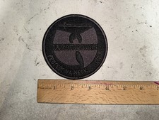 CUSTOM MADE Embroidered Blackout Wu Tang Clan Patch IRON ON
