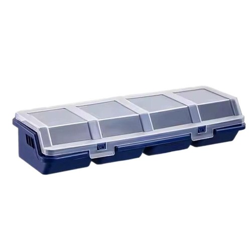 Multi-Compartment Organizer Box For Screws & Small Parts,Oblique Mouth Cover UK - Foto 2 di 13