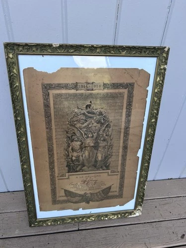 Original French WW1 Death Certificate for American Soldier Alfred Penny Military