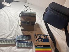 Polaroid Amigo 620 Instant Film Camera Brown 600 Land Camera Untested