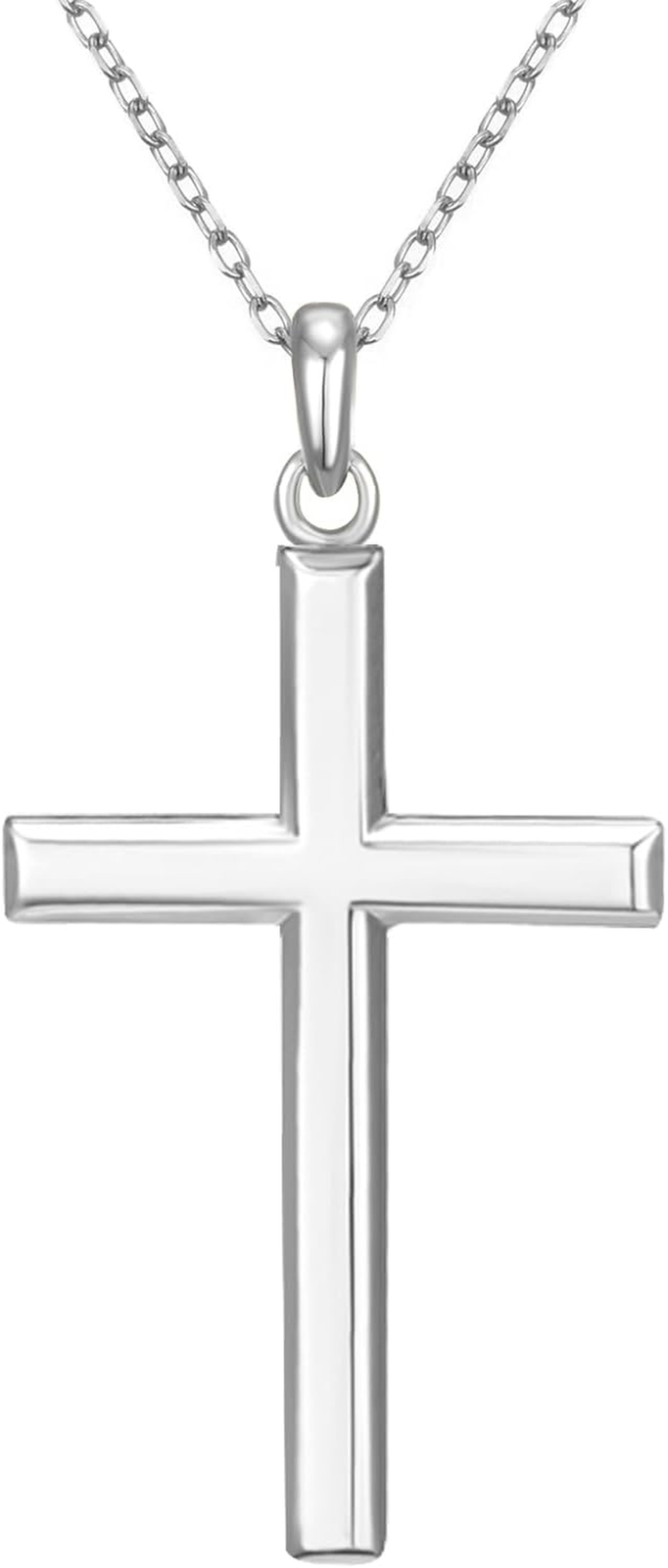 S925 Cross Necklace for Women, 18K Gold Plated Womens Cross Necklaces with 20 in