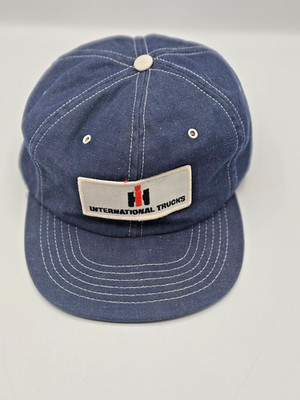 Vintage Denim Swingster IH International Harvester Trucker Hat Cap Snapback 80s