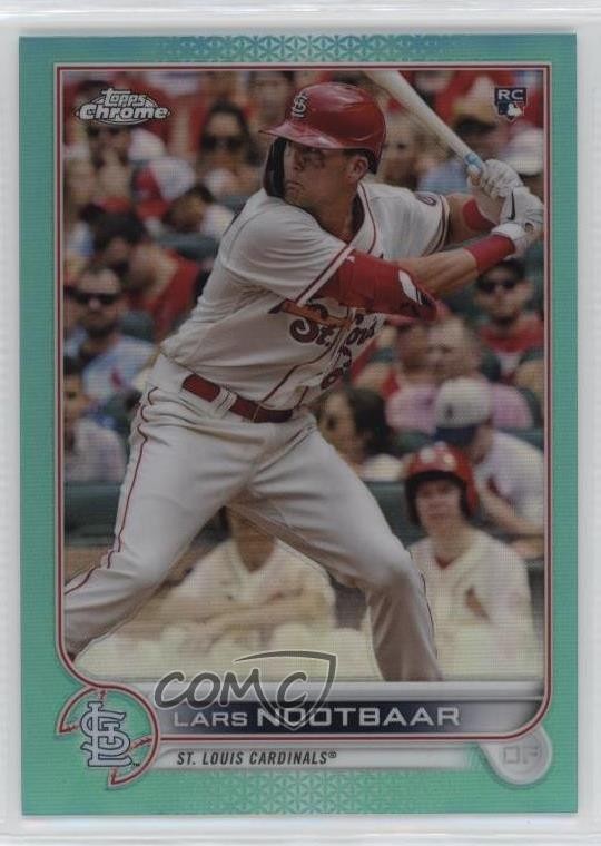 2022 Topps Chrome Aqua Refractor 56/199 Lars Nootbaar #19 ti8