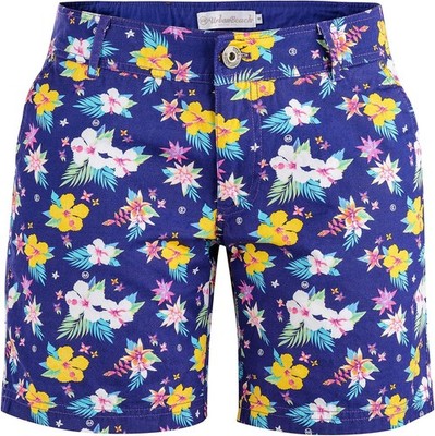 Urban Beach Damen Shorts Berkeley Strandshorts Badeshorts, blau, DE 42