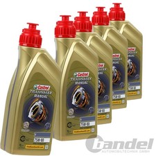 5x 1L CASTROL TRANSMAX MANUAL V 75W80 GETRIEBEÖL