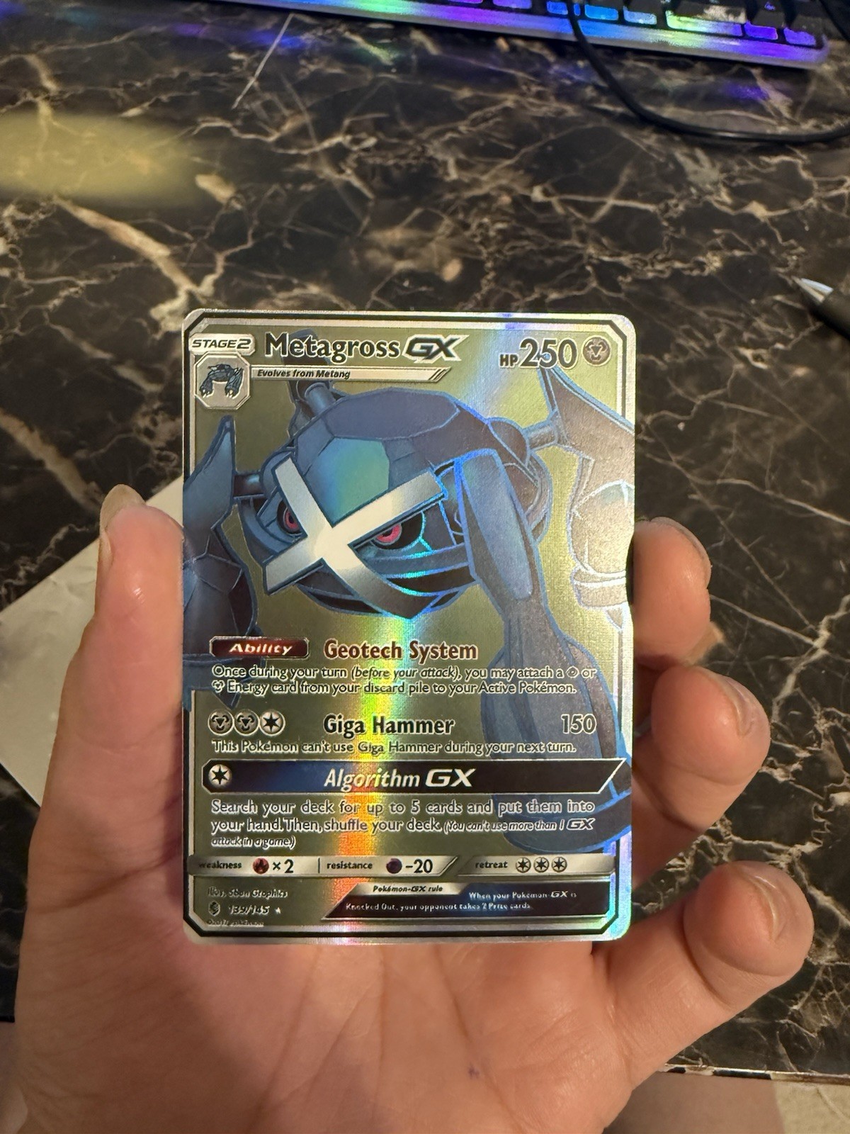 Metagross GX 139/145 Guardians Rising Full Art Ultra Rare NM Pokémon TCG