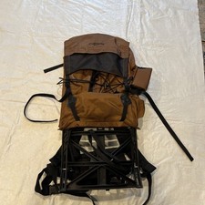 Camp Trails External Frame Hiking Backpack Size M Adjustable Black and Tan