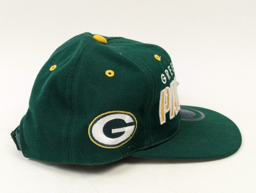 Vintage Drew Pearson Green Bay Packers erhöhte bestickte Snapback Mütze Kappe Neu mit Etikett - Bild 4 von 8