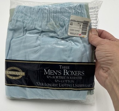 mens vintage towncraft boxers Size 40 New In Package E5 Vintage 