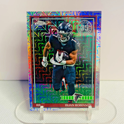 2026 Topps Flagship Football Bijan Robinson 1991 Chrome Mojo Refractor 91TC-6