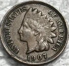 1907 Indian Head Cent -Choice VF/XF - Full Liberty & 3/4 Diamonds - Sharp Detail
