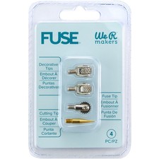 We R Memory Keepers We R Fuse Tool Tips 4/Pkg-Decorative, Cutting  Fusing