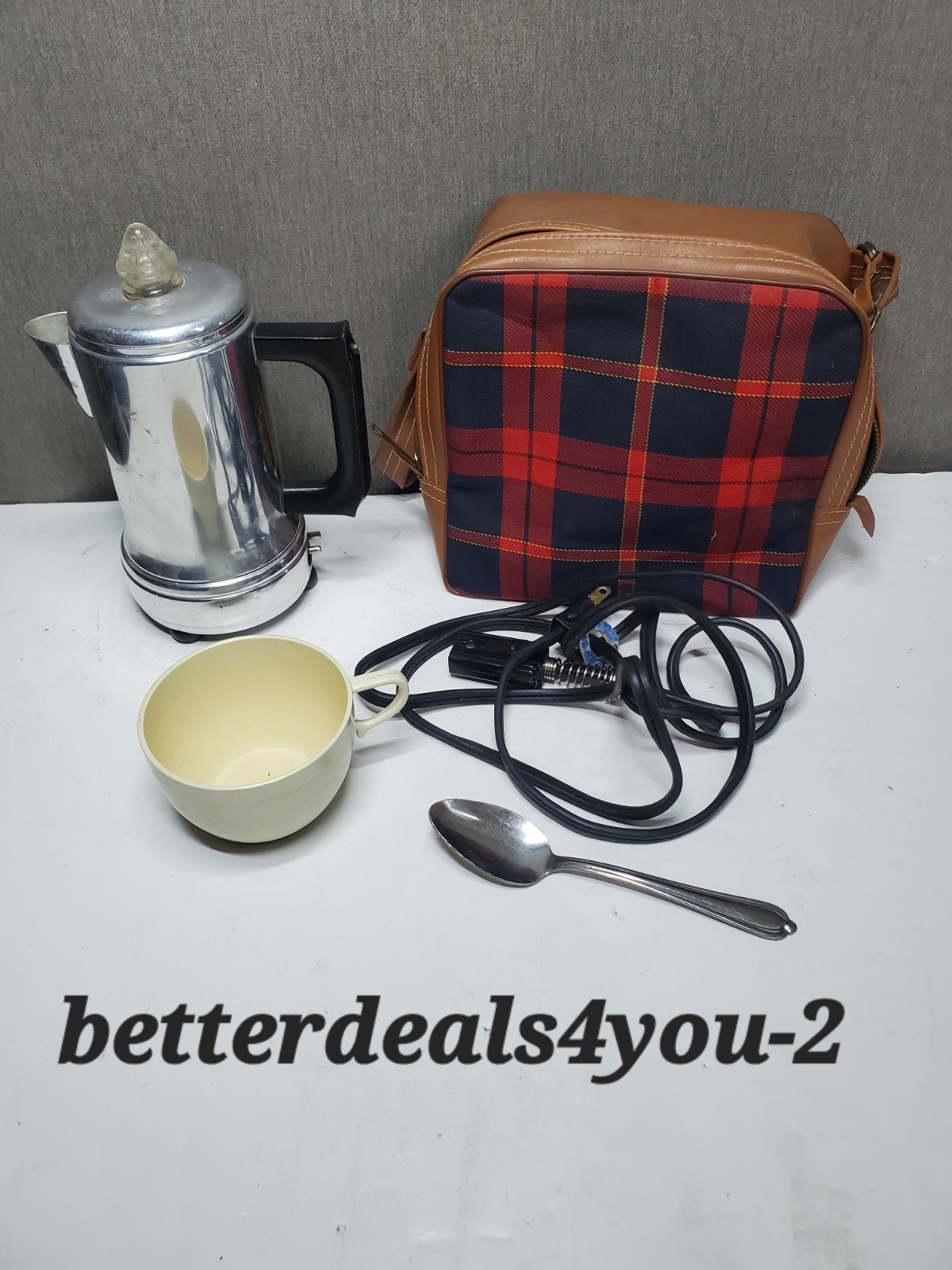 W/cup & Carrying Bag Vtg Wisconsin
