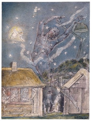 William Blake - Kobold 1820 Wanddekoration Innendeko visuelles Merkmal Interi