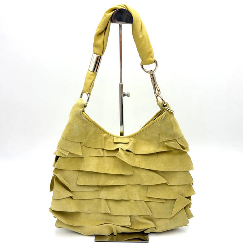 Auth Yves Saint Laurent Rive Gauche Saint Tropez  Suede Shoulder Bag 2Y7302