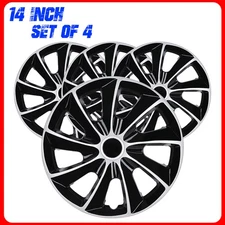 14 Inch Wheel Cover Rim Snap On Full Hub Caps fit R14 Tire & Steel Rim Set of 4