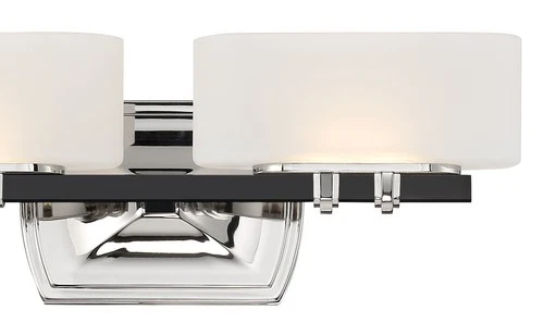 Minka Lavery 3012-L Drury 17"W LED Bathroom Vanity Light - Coal / Polished - Picture 4 of 8