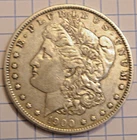 1900 O/CC Morgan Silver Dollar Over Mintmark O over CC