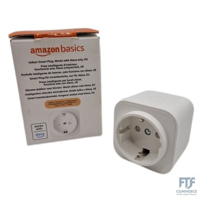 Amazon Basics Smart WLAN-Steckdose Wi-Fi für EU-Steckdose, für den Innenbereich,