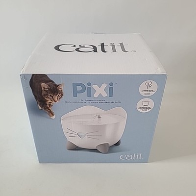 Catit Pixi Cat Drinking Fountain Clean Fresh Water White 43715 NEW
