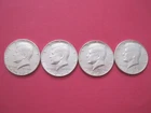1964 Kennedy Half Dollar 90% Silver - Lot of 4