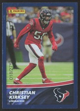 Christian Kirksey 2022 Panini NFL Sticker Blue #43 #/275 - Houston Texans