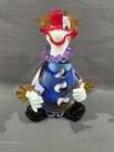 Vintage Murano Italian Art Glass Clown 9” Tall Heavy Colorful