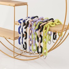 Replacement Women Colored Acrylic Splicing Chain For Strap Bag Crossbody Handbag