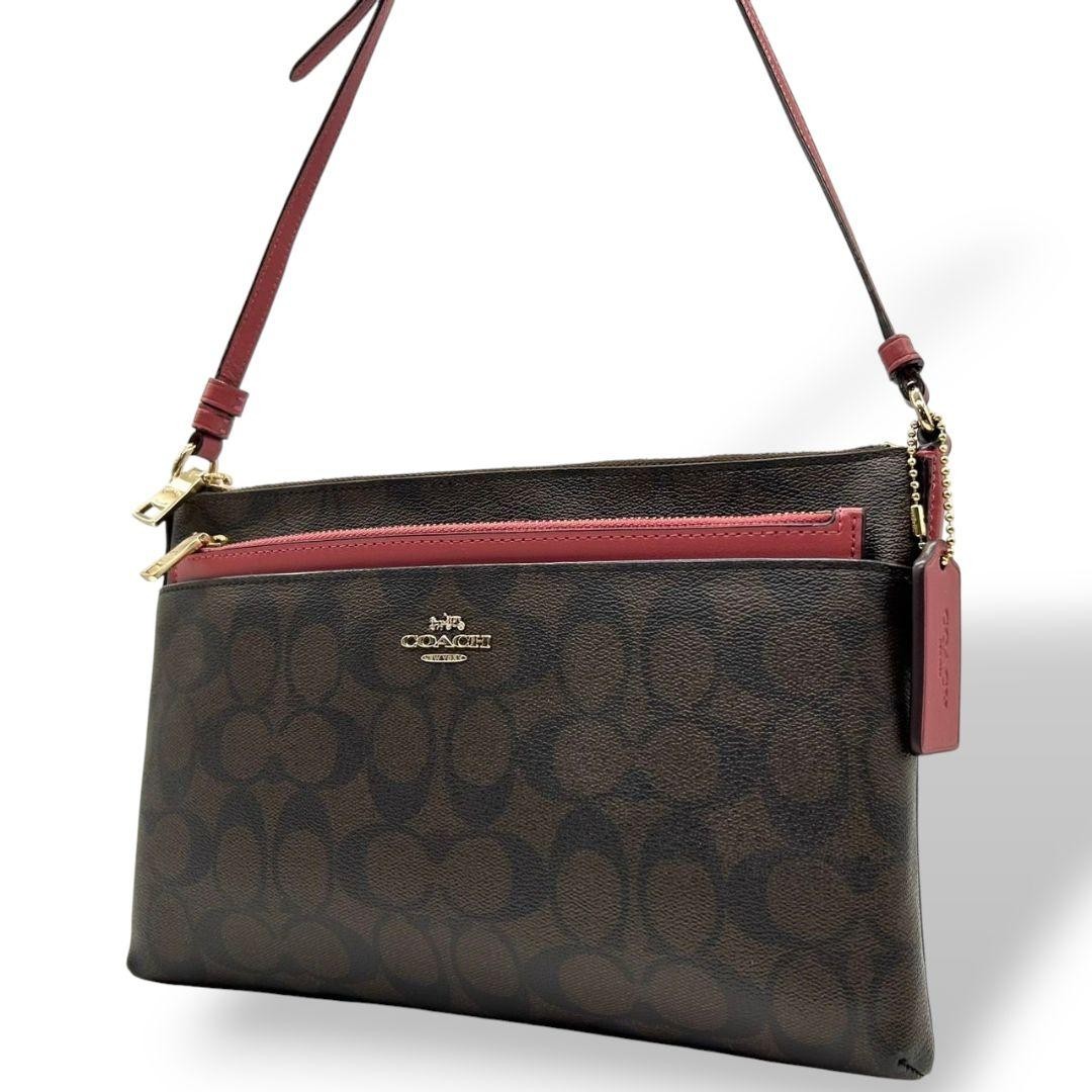 Coach Signature PVC Shoulder Bag Authentic Vintage Pre-Owned