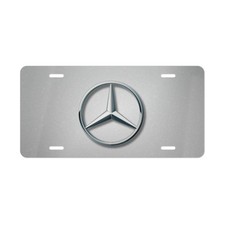 Mercedes-benz Logo Vanity License Plate Car Tag Aluminum Metal Steel Style
