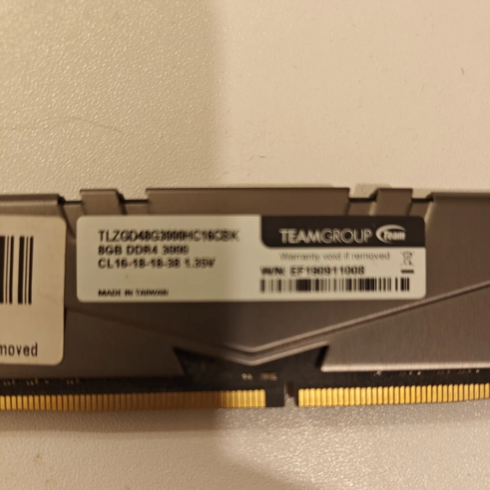 Team T-Force Vulcan Z 8GB RAM DDR4 3000MHz CL16 XMP DIMM Grey Fast  Gaming  - Image 3 of 3