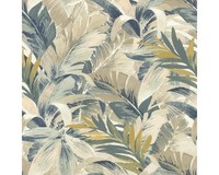 Vliestapete 865202 Symphony BläTter Pastell Beige