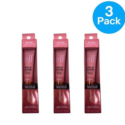 E.l.f. Halo Glow Beauty Wand Blush Magic Hour Cushion-Tip 0.33oz 3-Pack New