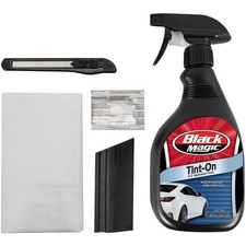 Black Magic Tint Film Application Kit Tint-on Solution Angled Squeegee Knife 5
