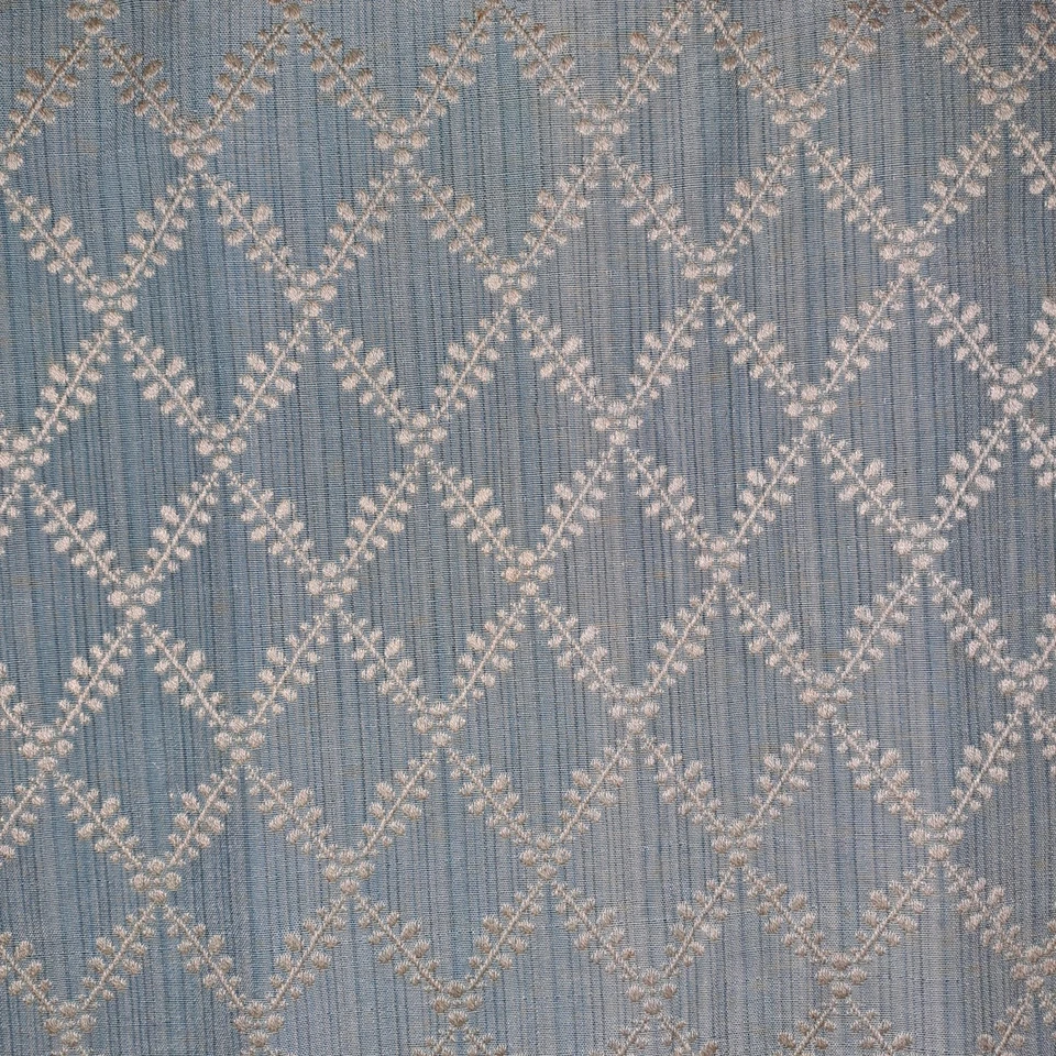 60x110 geometrisch Rauten Jacquard Hellblau Türkis Weiß Bezugsstoff Kissen Möbel