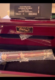 Montblanc Limited Edition Fountain Pen Gold Trim Gold Medium Nib