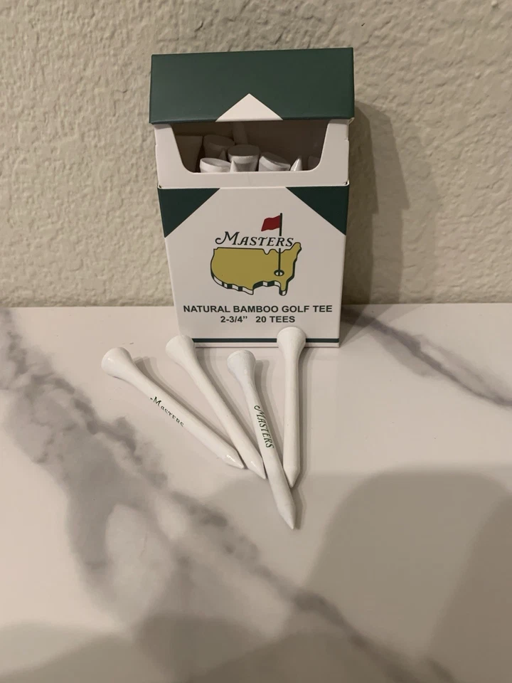 Lote de 5 Cajas - Camisetas Masters Madera Bambú En Hermosa Caja Camisetas 2 3/4 Pulgadas Foto 2 de 2