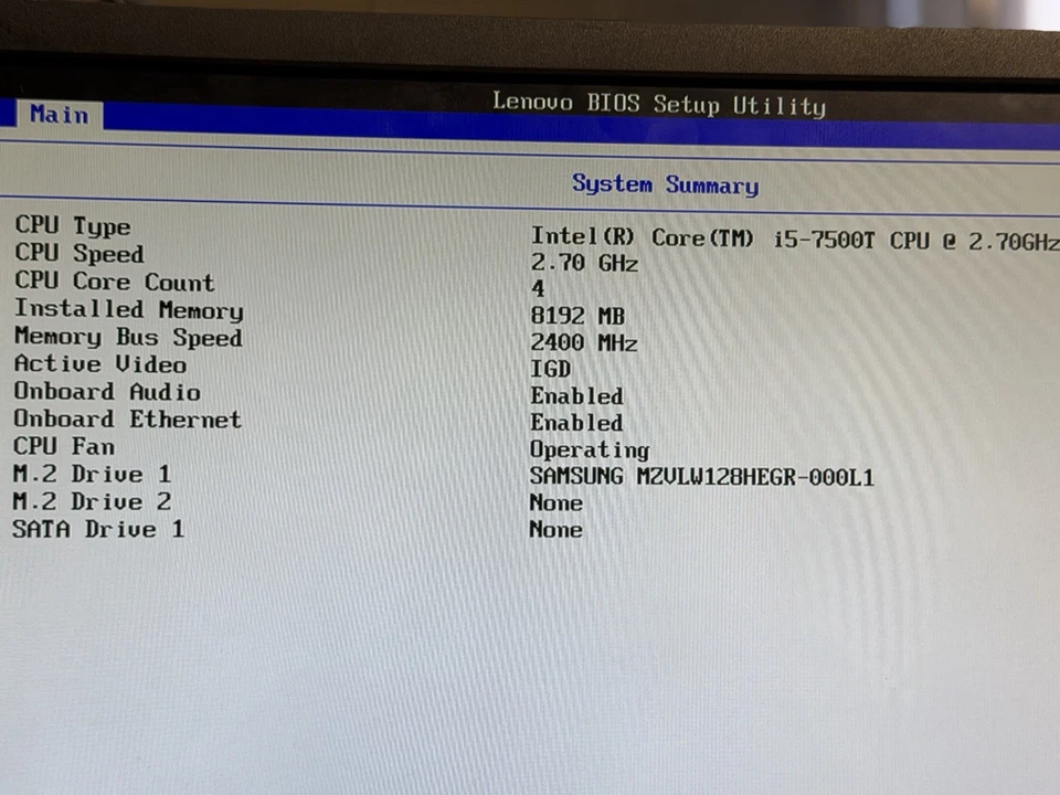 LENOVO THINKCENTRE M710Q i5 7500T 2.70GHz 8 GB RAM 128 GB SSD NO OS - Image 3 of 4