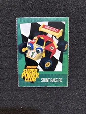 Nintendo Power Super Power Club Magazine Card 126 Stunt Race FX