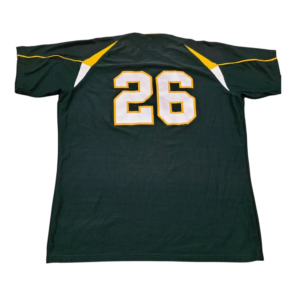 Baylor Bears Under Armour Team Issued #26 Baseball Jersey Green Size 44 - Image 2 of 3