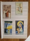 4 pious images communion souvenir etc (lot K 112)