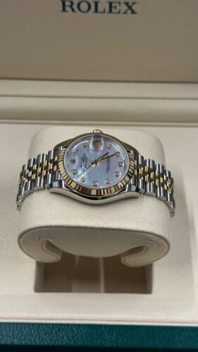 Rolex Datejust 31 2025 Steel & Yellow Gold Mother of Pearl Diamond Dial Full Set - Picture 5 of 9