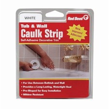 0151 Wide 1-5/8 in. x 11 ft. Tub  Wall Caulk Strip 1-5/8" x 11' White